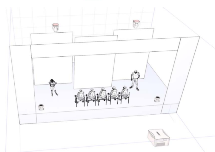 3D mockup of a room
